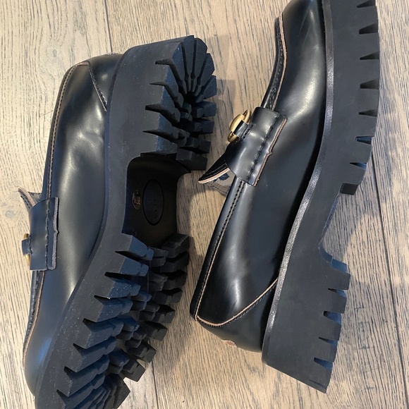 Gucci Shoes - Women's Lug Sole Horsebit Loafers - Picture 5 of 7